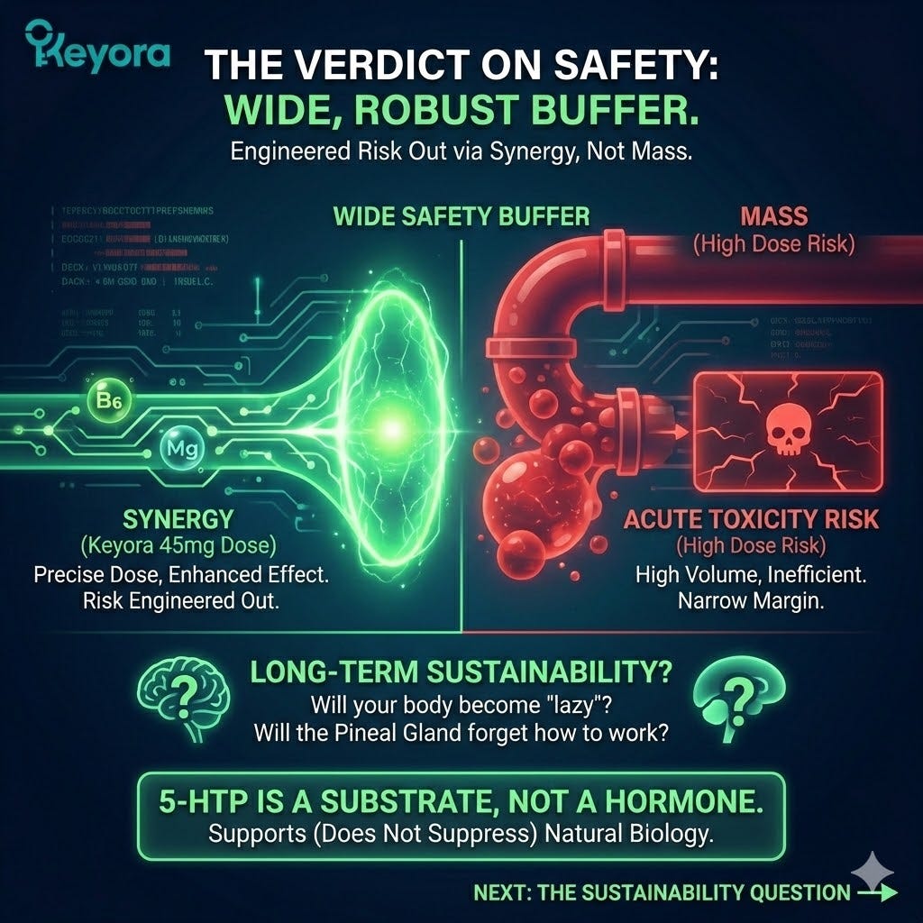 The Safety Verdict confirms that the 45mg Precision Dose operates within a robust metabolic Green Zone, utilizing synergistic pathways to secure Neurological Sovereignty without the risks associated with high-volume mass. The Safety Verdict confirms that the 45mg Precision Dose operates within a robust metabolic Green Zone, utilizing synergistic pathways to secure Neurological Sovereignty without the risks associated with high-volume mass.