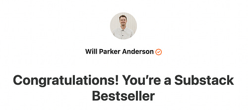 Will Parker Anderson | Substack