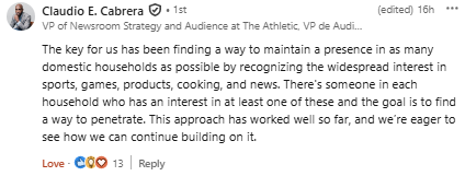 How the NYT have adapted, from Claudio Cabrera