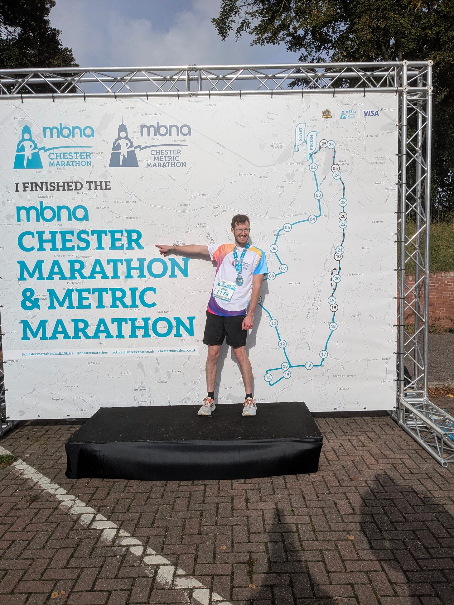 Just a picture of a marathon finisher. Nothing to see here. Just a picture of a marathon finisher. Nothing to see here.