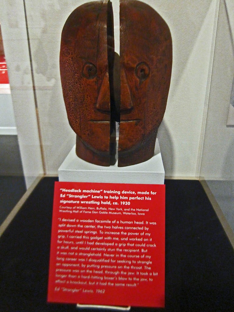 Ed "Strangler Lewis's" Headlock Training Device - The Wisc… | Flickr