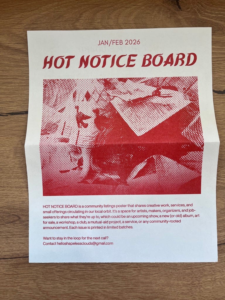 Front page of Hot Notice Board Jan/Feb Issue Front page of Hot Notice Board Jan/Feb Issue