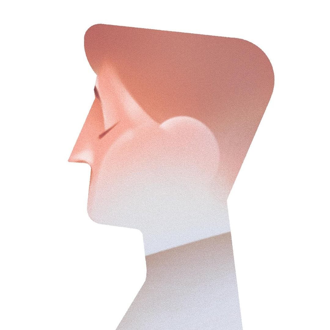 An Instagram  post added on Jun 26, 2024. The author is @en_ho. May present: bust, chair, art.