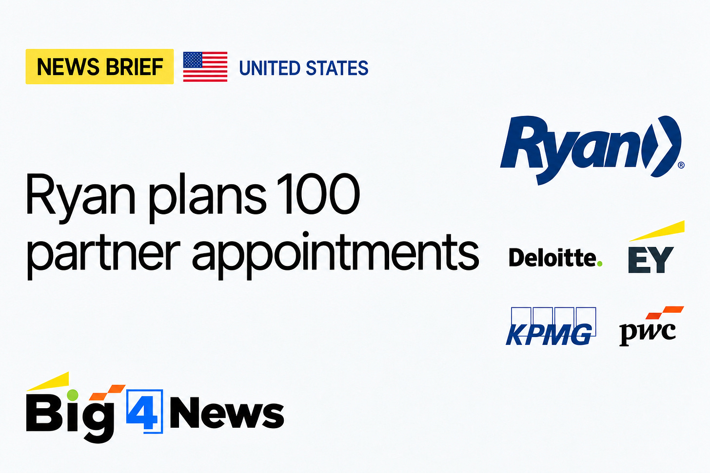 Ryan plans 100 partner appointments in push against Big Four tax businesses Ryan plans 100 partner appointments in push against Big Four tax businesses
