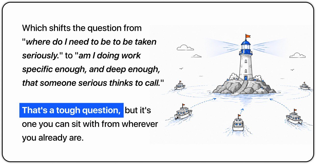 Lighthouse guiding boats toward expertise and recognition Lighthouse guiding boats toward expertise and recognition