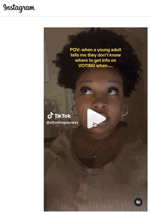 Students For Justice interns created timely persuasive TikTok and Instagram Threads