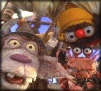 Some muppets, including a goat