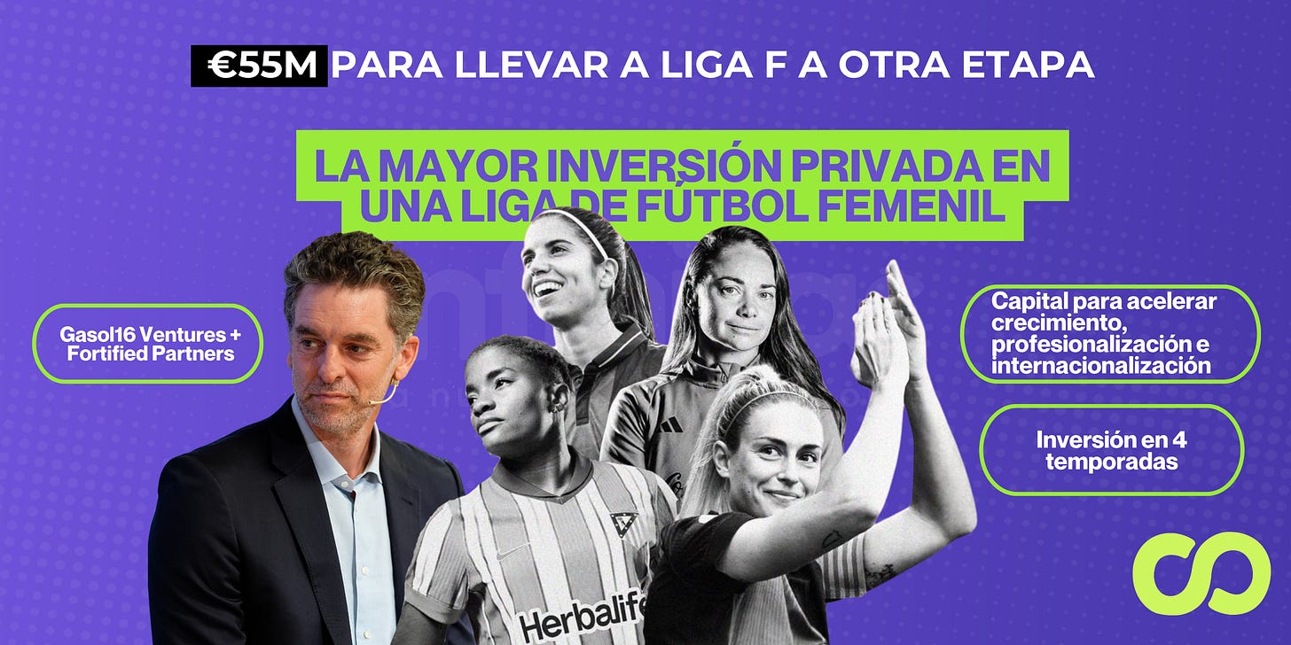 La inversión de Gasol16 Ventures en la Liga F