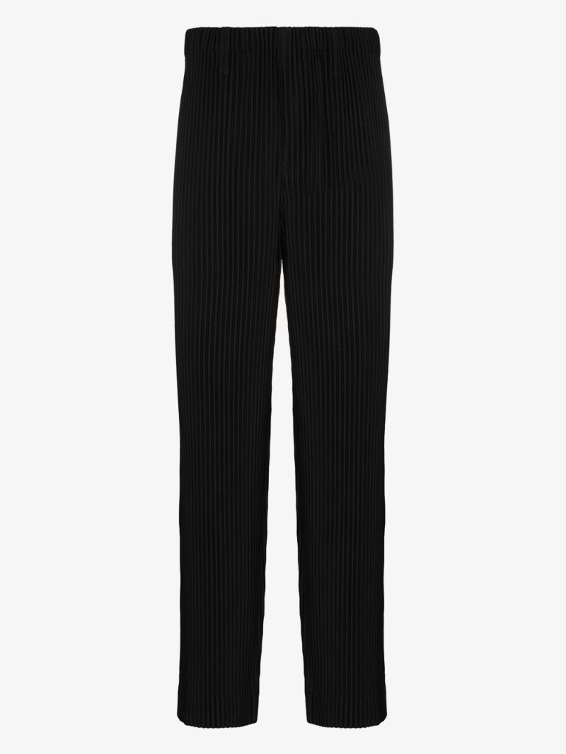 HOMME PLISSÉ ISSEY MIYAKE プリーツパンツ 黒 サイズ2 Tailored Pleats 2 Pants in Black – SVRN