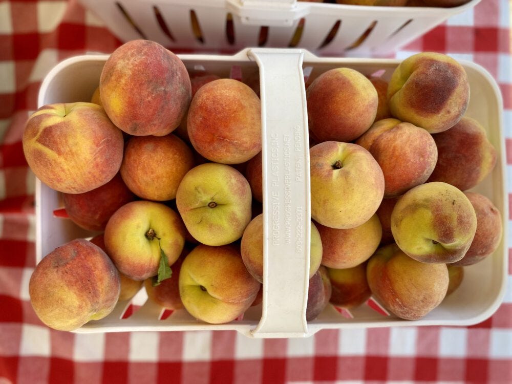 Peaches and Cream Cake Peaches and Cream Cake