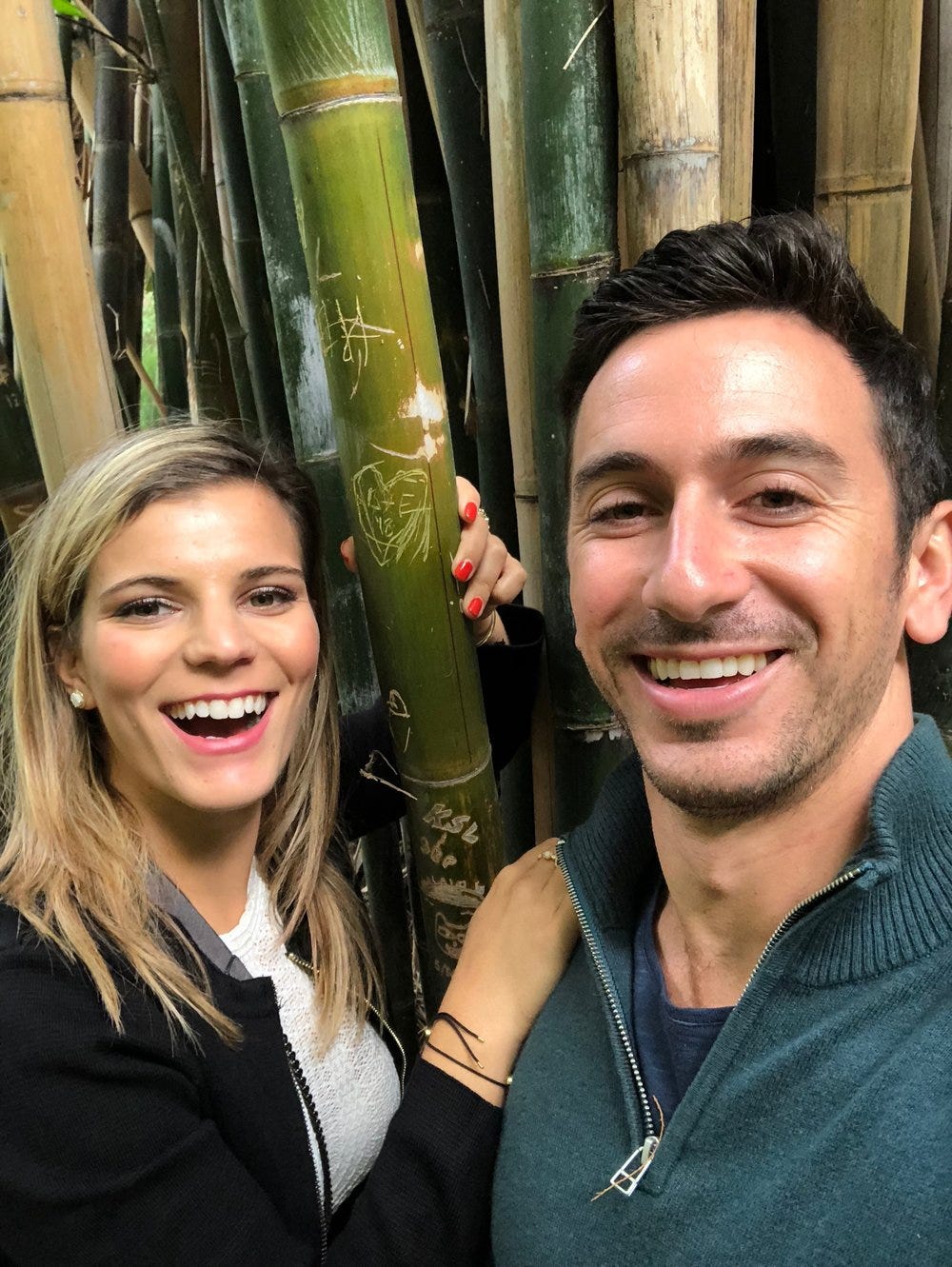 Exploring the Botanical Gardens of UCLA and finding inscribed bamboo Exploring the Botanical Gardens of UCLA and finding inscribed bamboo