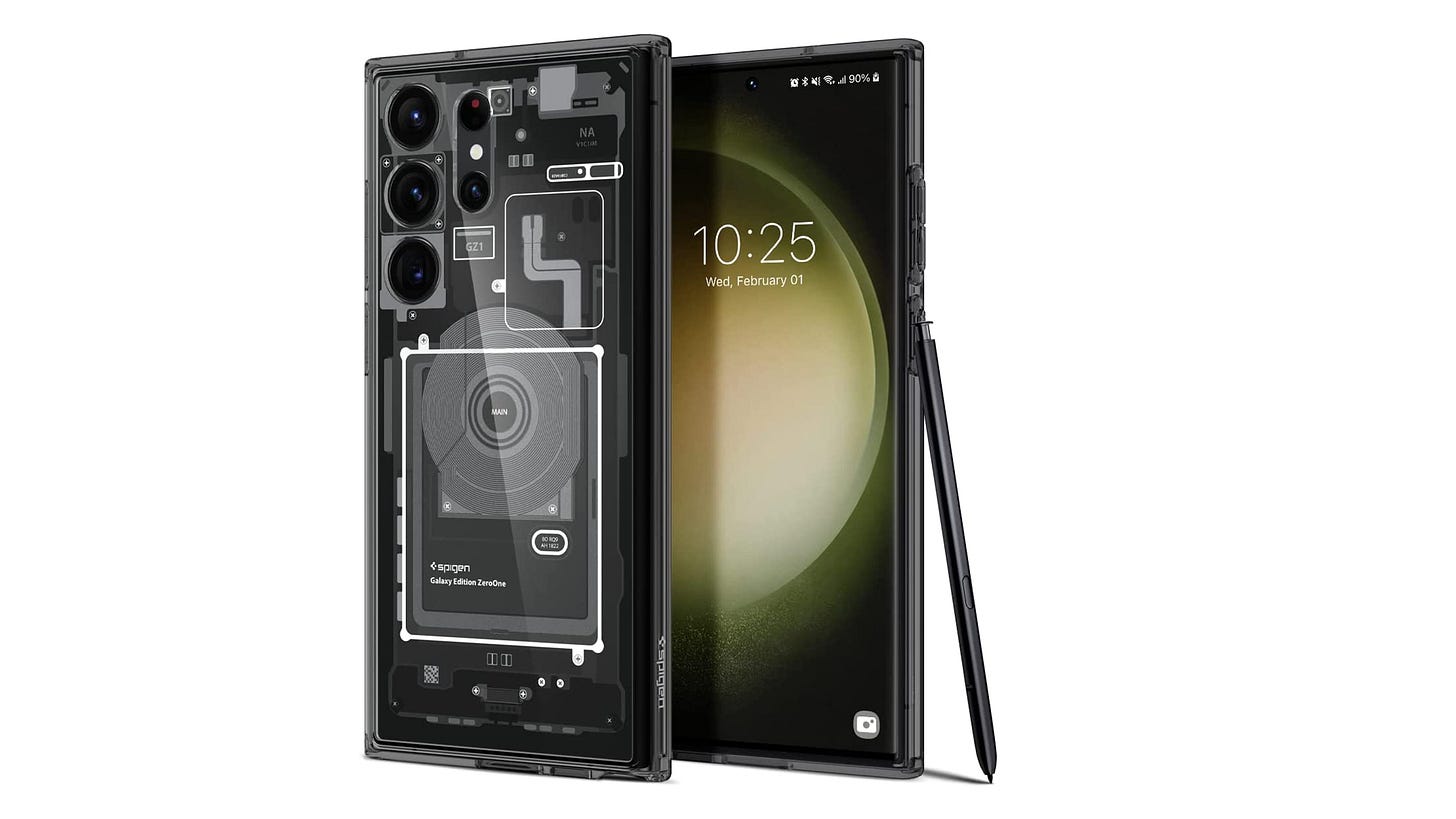 Spigen Ultra Hybrid case on a white background
