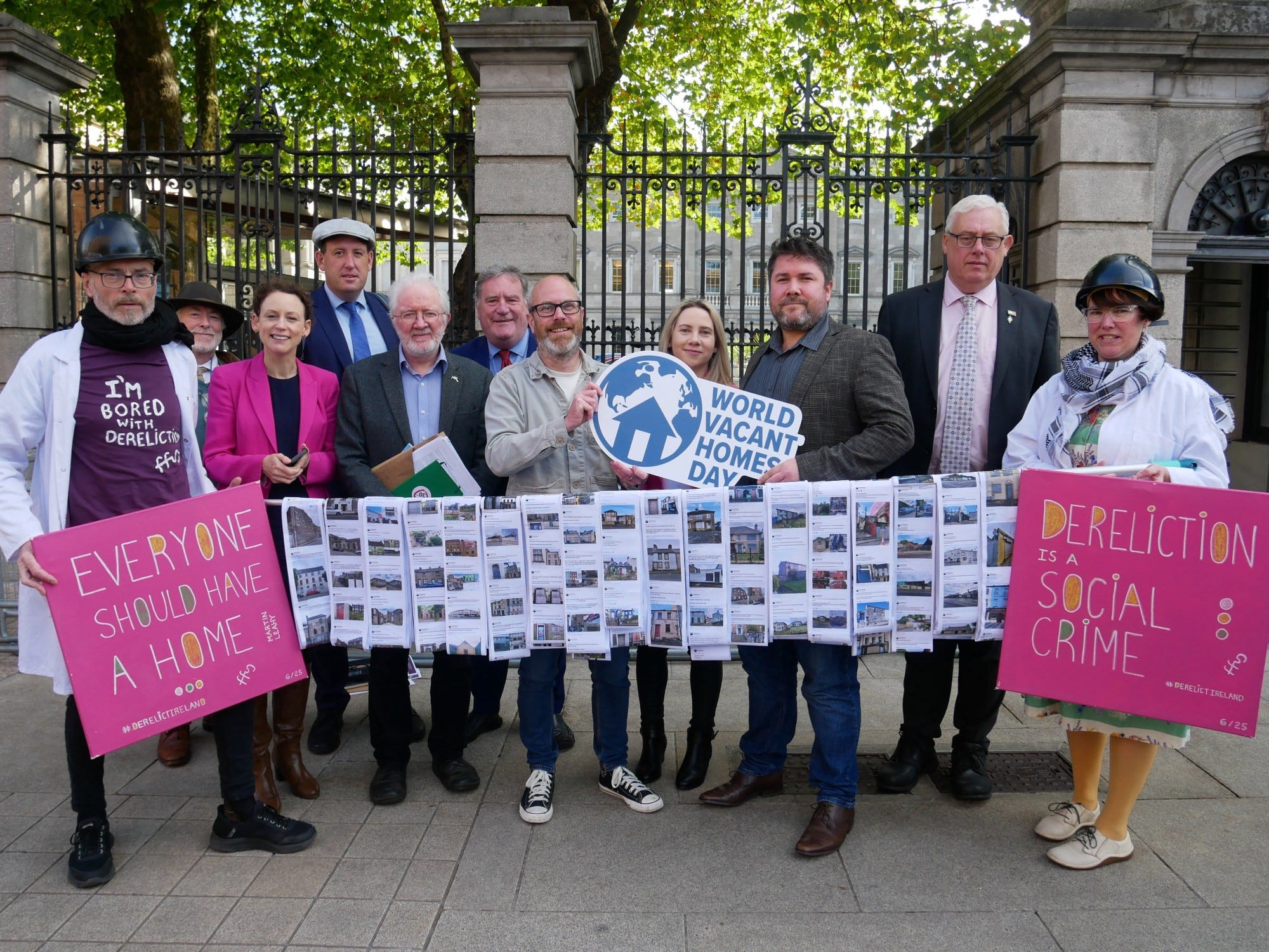 Photographed are (left to right): Dr Frank O'Connor, Alex Pigot, Marie Sherlock TD, Cllr Kieran McCarthy, Senator Malcolm Noonan, Cllr Dan Boyle, Senator Laura Harmon, Cllr Oliver Moran, Cllr Oisín O'Connor, Thomas Gould TD, Jude Sherry.