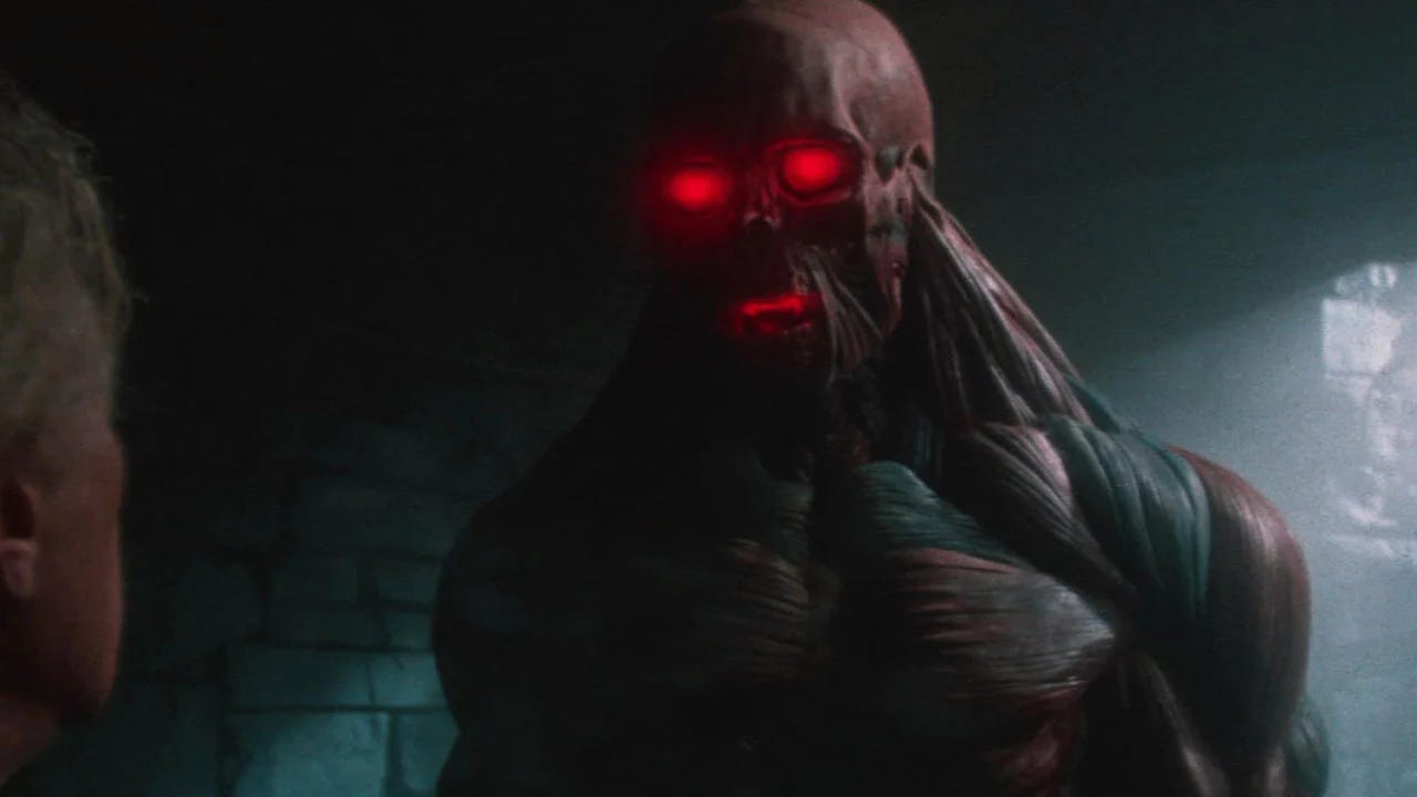 A still from Michael mann's 1983 horror film The Keep.