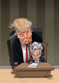 Donald Trump and Jerome Powell Illustration by Ricardo ...