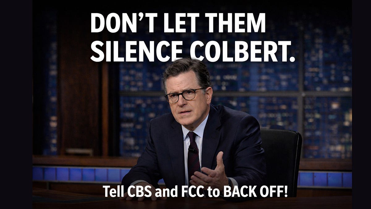 Don't Let Trump's FCC Silence Colbert - by LeftAction Team