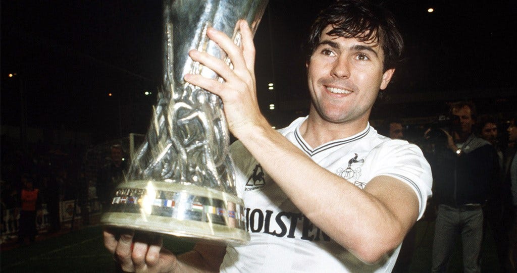 It all turned out well - Paul with the trophy after our triumph at the Lane It all turned out well - Paul with the trophy after our triumph at the Lane