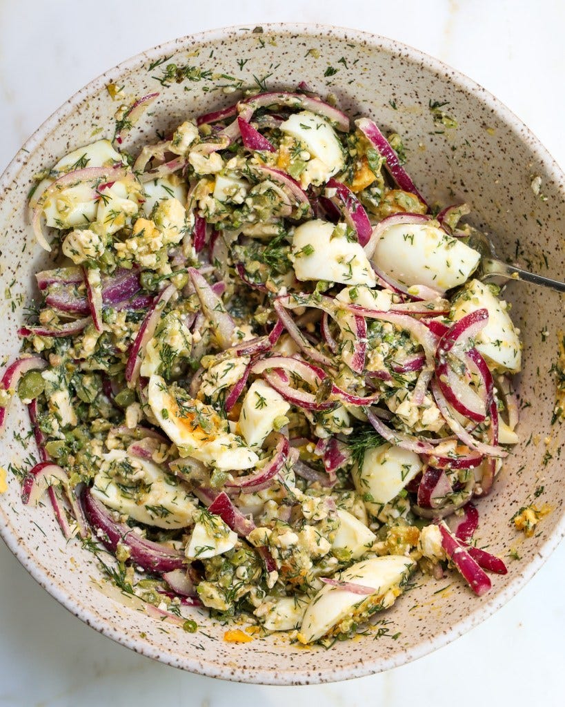 dill and feta egg salad recipe 