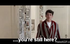 Ferris Bueller's Day Off - You're still here? It's Over. Go Home. Go. on  Make a GIF