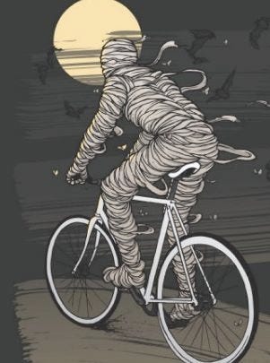 Mummy on bike