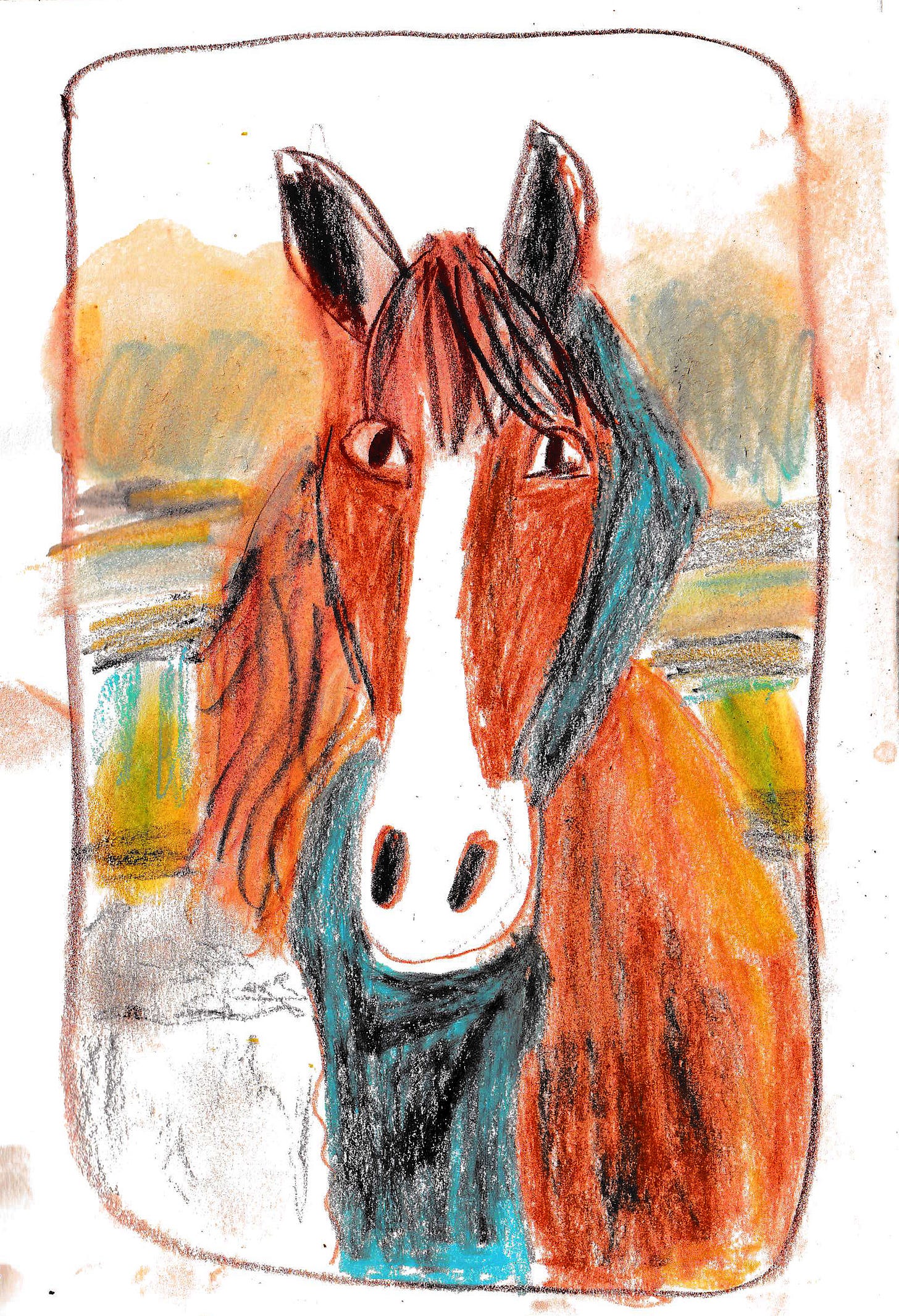 Horse and woman illustration by Beth Spencer Horse and woman illustration by Beth Spencer