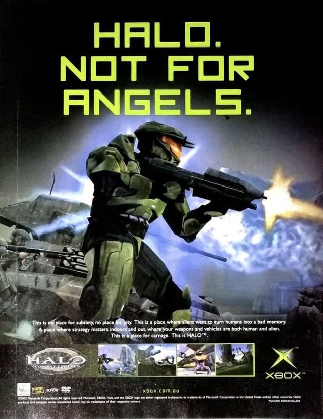 TheFoxEssence on X: "Halo Combat Evolved Magazine Advertisements From 2001 https://t.co/I9zYL6DSWx" / X TheFoxEssence on X: "Halo Combat Evolved Magazine Advertisements From 2001 https://t.co/I9zYL6DSWx" / X