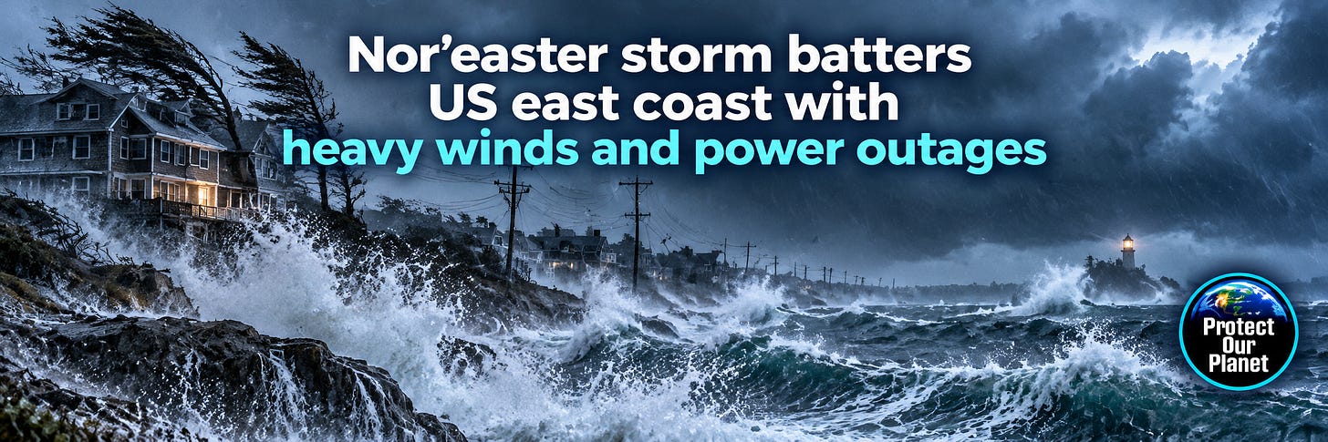 A Powerful Nor’easter Floods the East Coast.