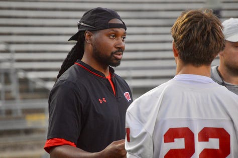 Images from Wisconsin football's first skills position camp on Wednesday, June 3, 2026 inside Camp Randall Stadium.