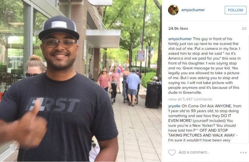 amy schumer pushy fan 2016 gossip amy schumer pushy fan 2016 gossip