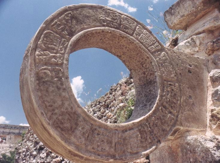 Hoop of the ball court of Uxmal