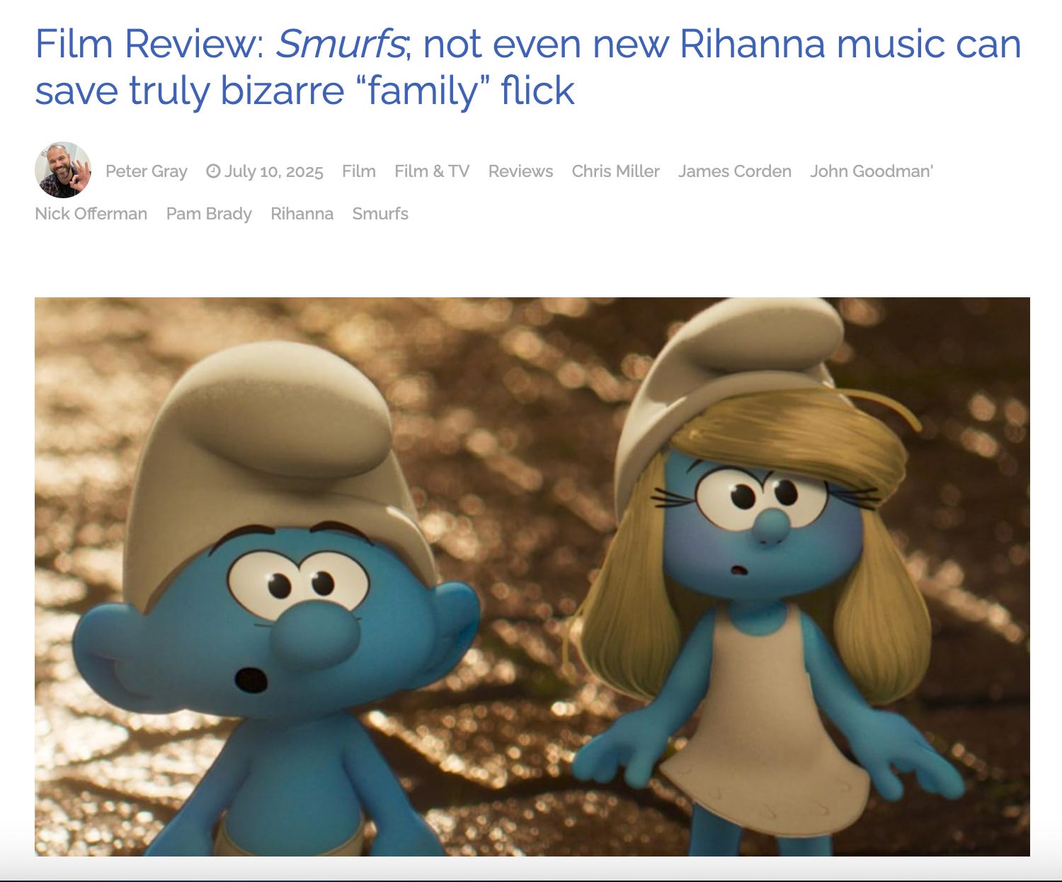 Smurfed: Inside the Rotten Tomatoes Market Weaponizing 1-Star Reviews