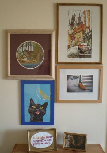 Picture Wall with Cats Picture Wall with Cats