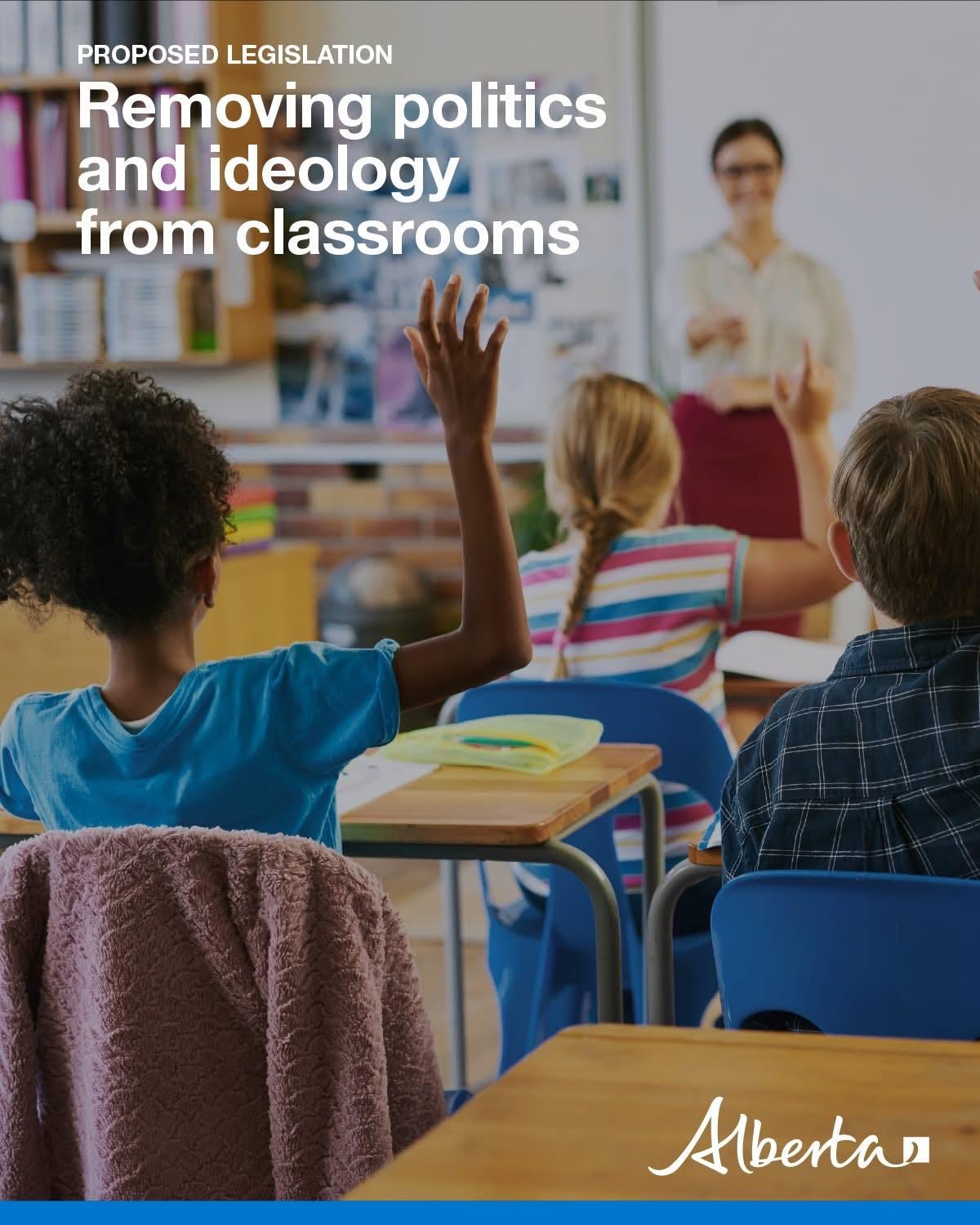 May be an image of studying and text that says 'PROPOSED LEGISLATION Removing politics and ideology from classrooms Abertan'