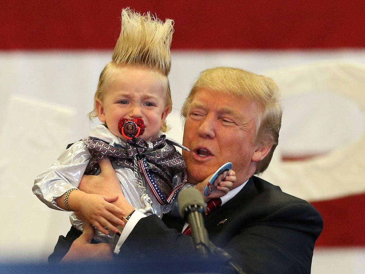 Trump with child