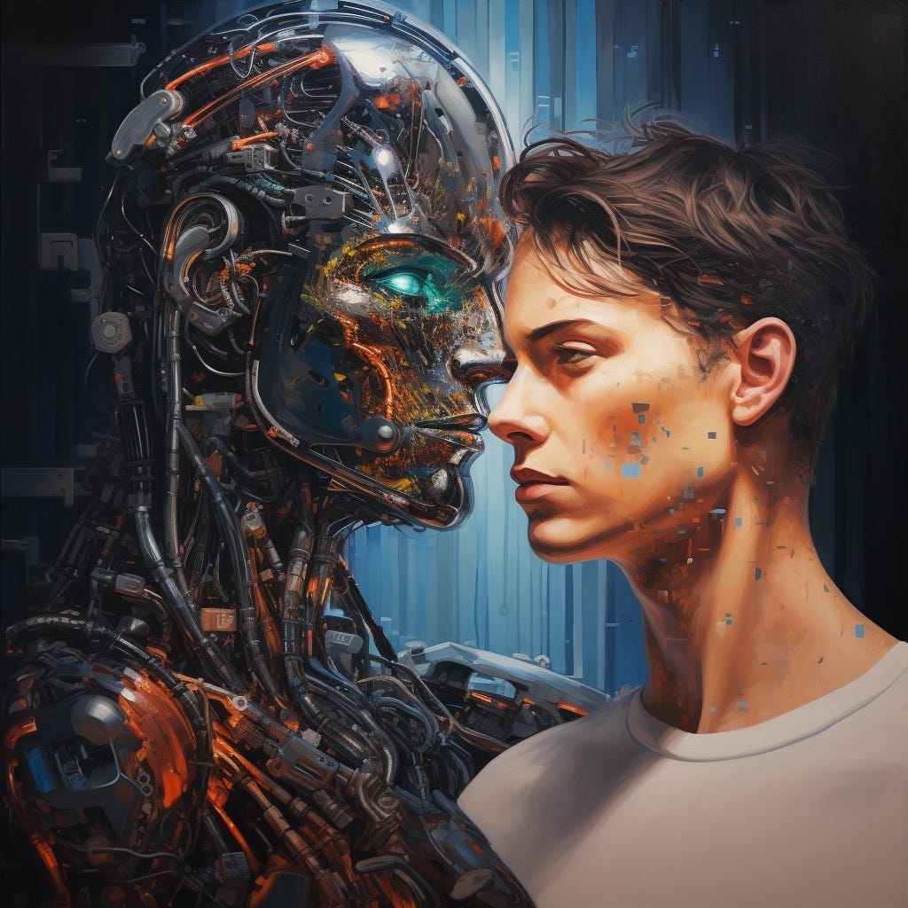 man and machine fused as one