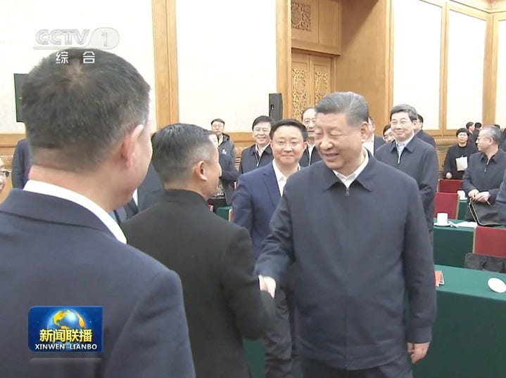 CHINA Xi Jinping summons private entrepreneurs (and 'rehabilitates' Jack Ma)
