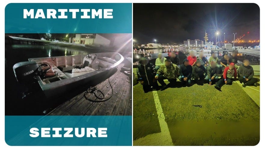 More than 80 migrants were apprehended by the Coast Guard & Border Patrol in a series of smuggling attempts near San Diego.