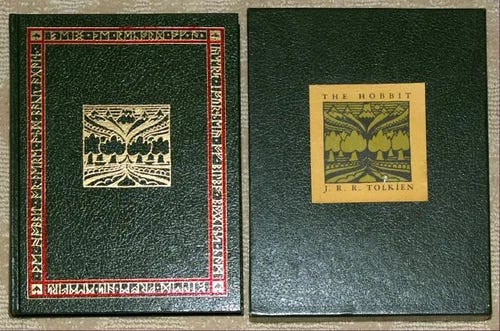 THE HOBBIT Tolkien ORIGINAL COLLECTOR'S EDITION ~ LEATHER HC in SEALED SLIPCASE - Picture 1 of 5