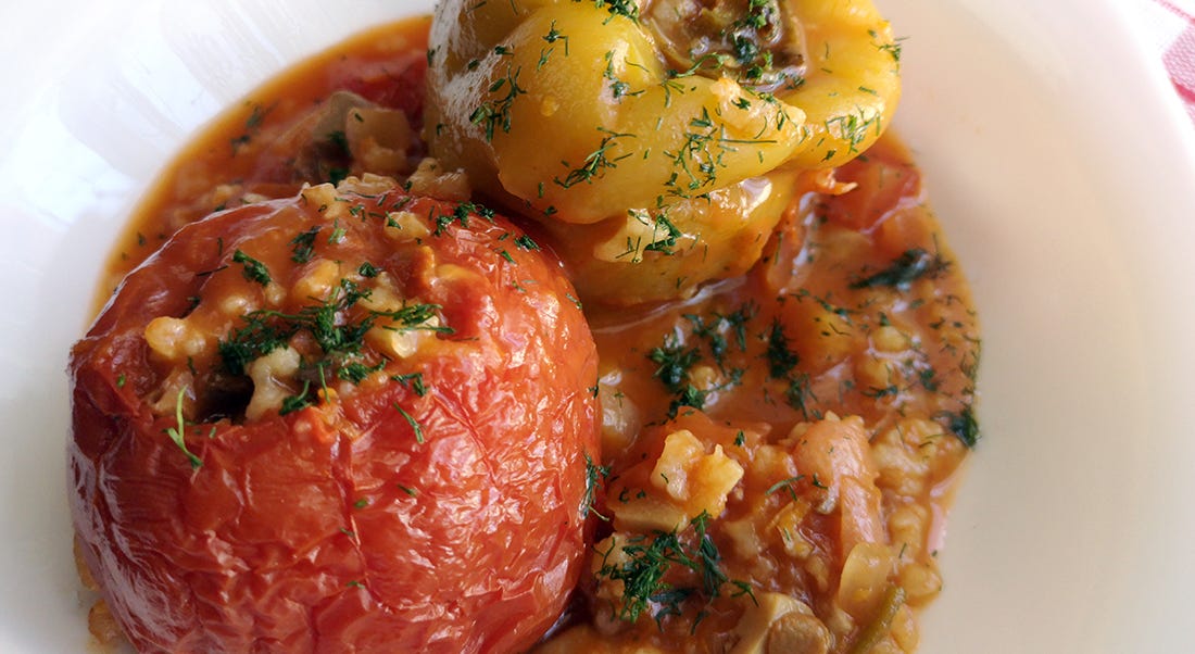 Mediterranean Stuffed Bell Peppers