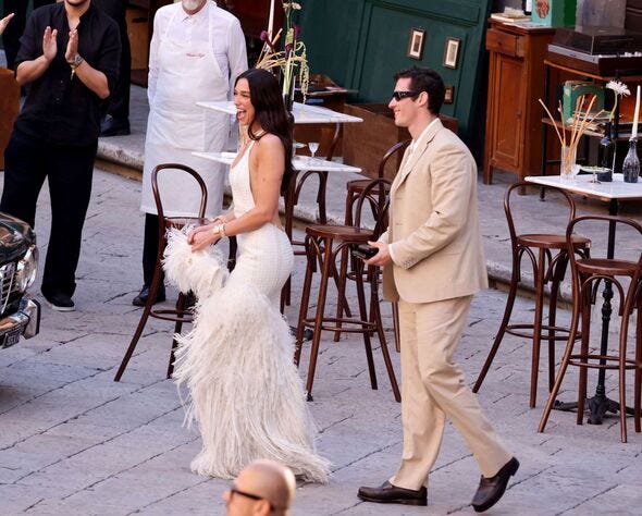 Dua Lipa and Callum Turner