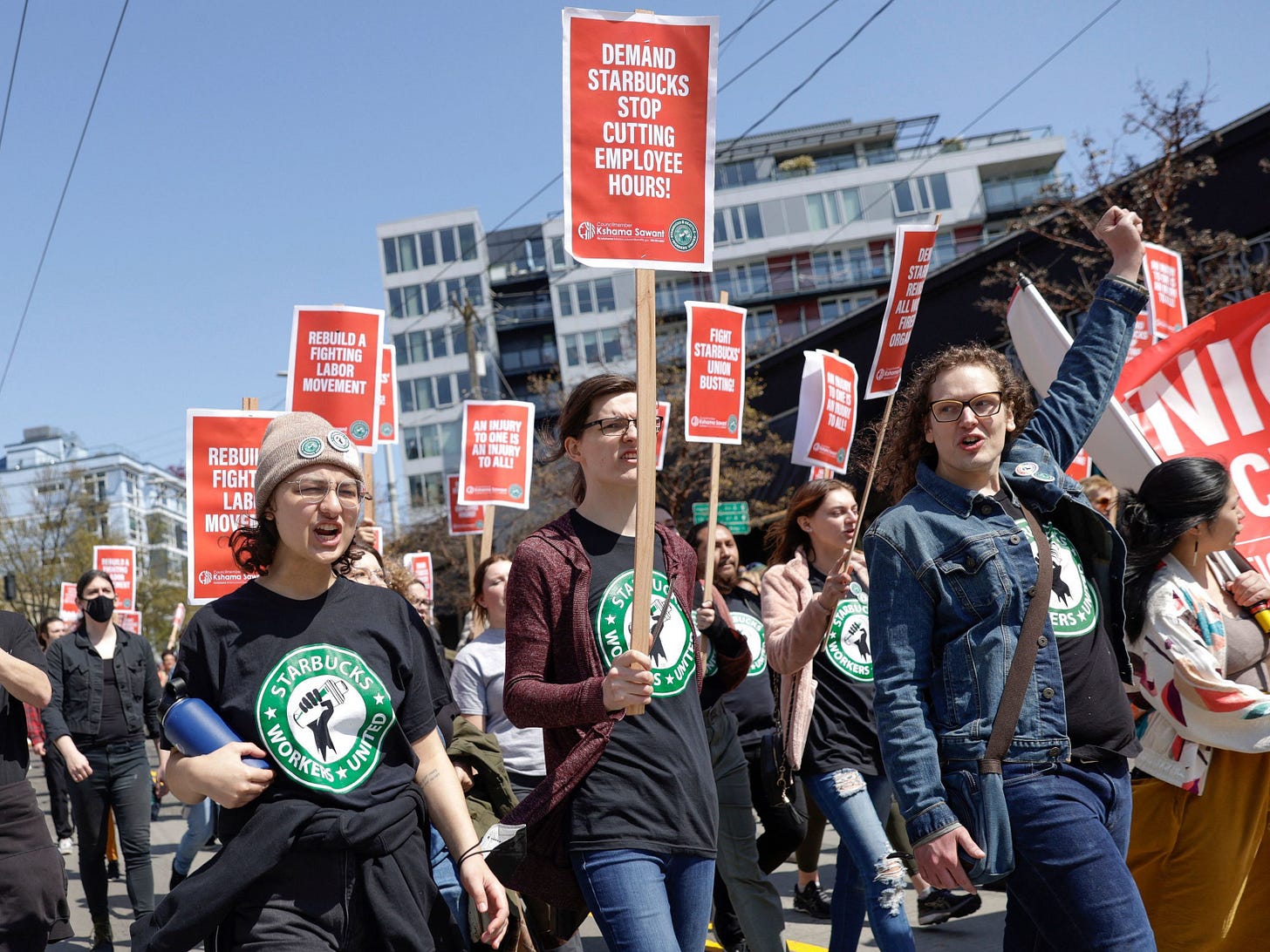 Starbucks workers drive nationwide surge in union organizing - OPB Starbucks workers drive nationwide surge in union organizing - OPB
