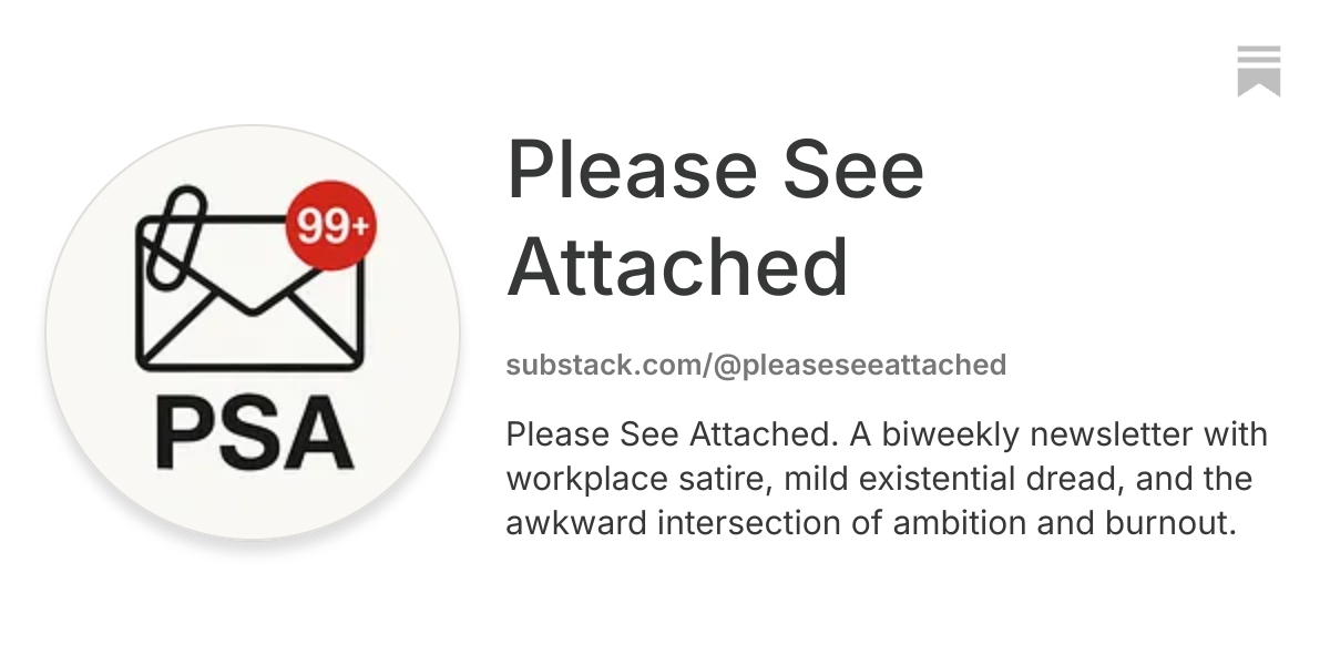 Please See Attached | Substack