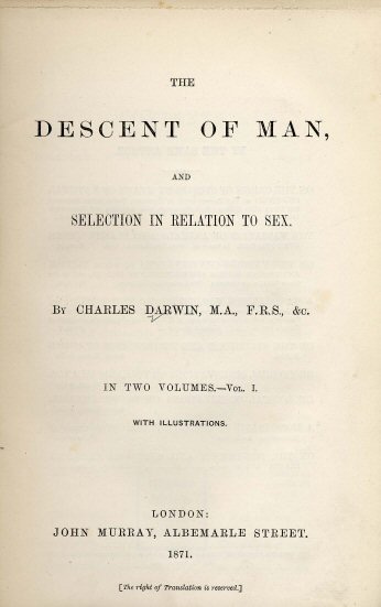 The Descent of Man, and Selection in Relation to Sex - Wikipedia