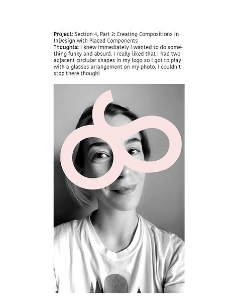 A student developed a whole look and feel following a simple idea from start to finish