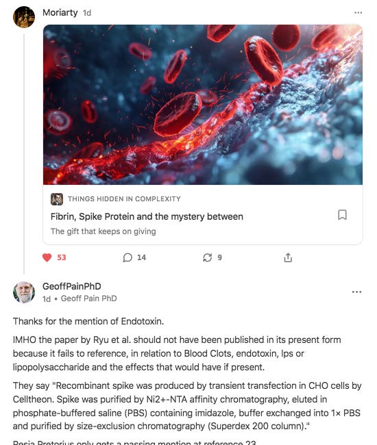 California Dreaming - Why would an Endotoxin and Brain Disease Expert fail to mention the known Amyloid Fibrin Catalyst in the Journal Nature ?