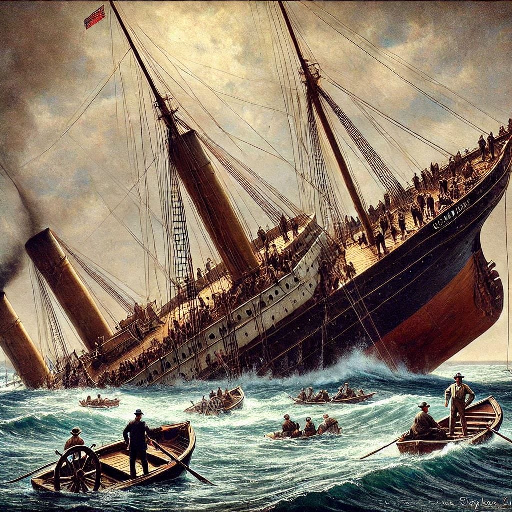 the commodore sinking in 1897, with Stephen Crane aboard