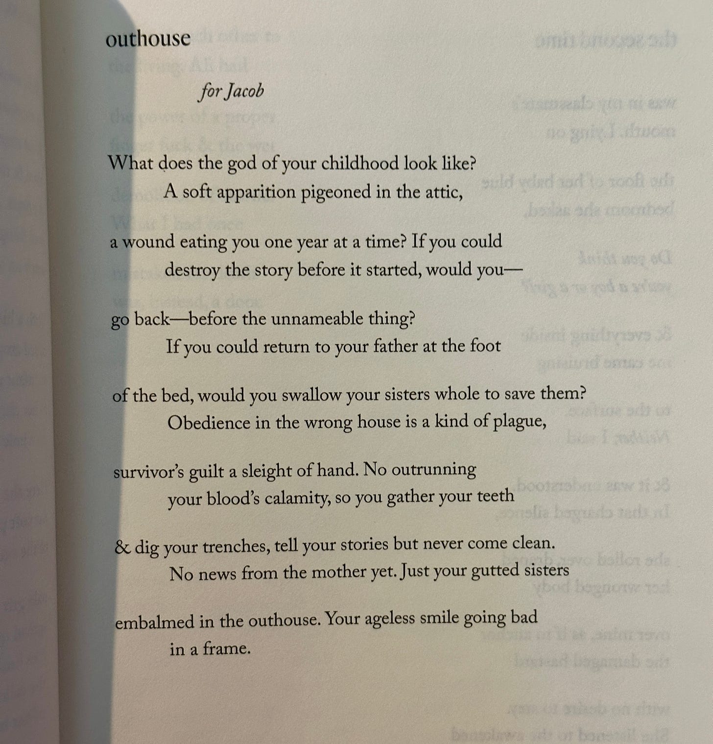 a photo of a poem by rachel mckibbens