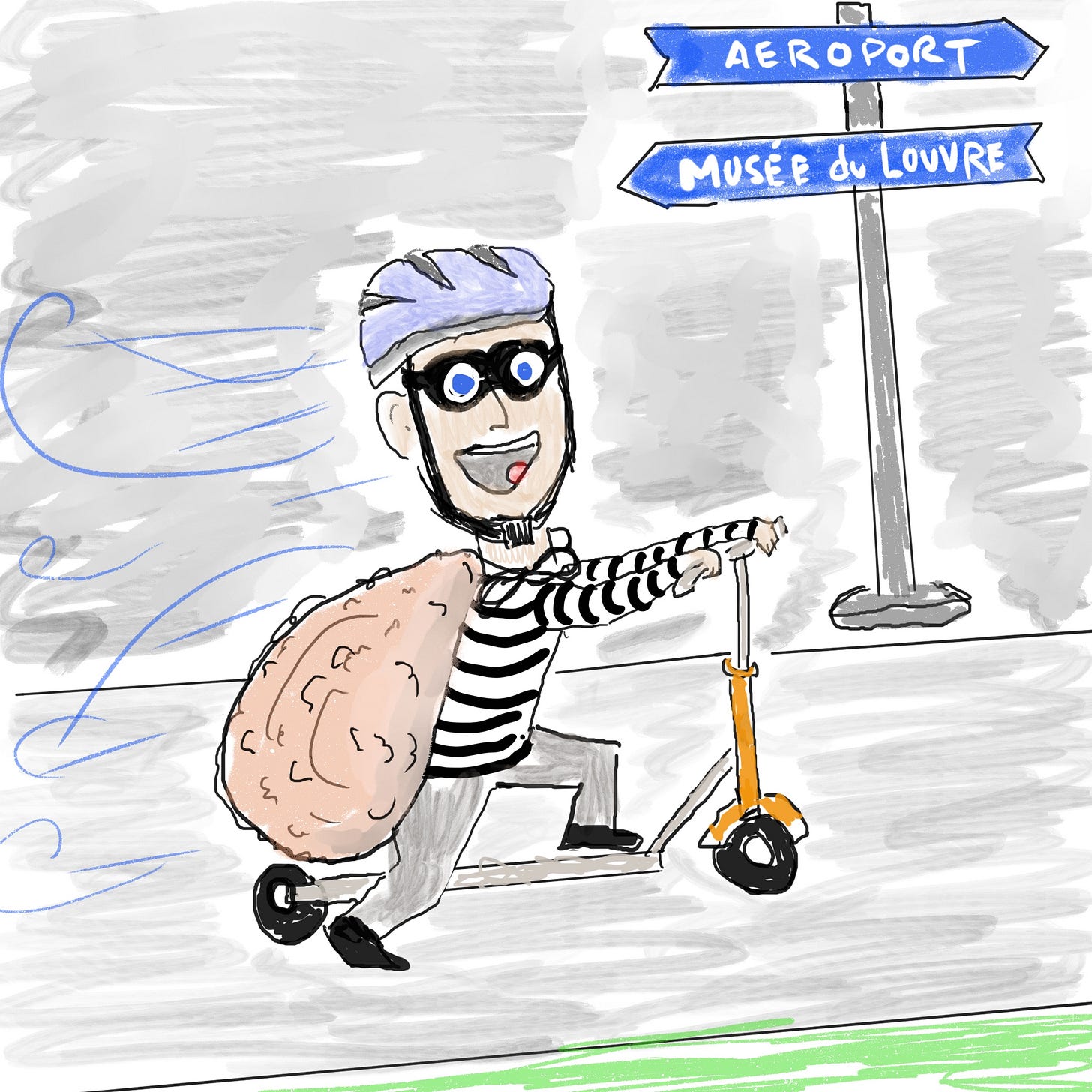 Jewel thief heading for the airport with a bag of loot