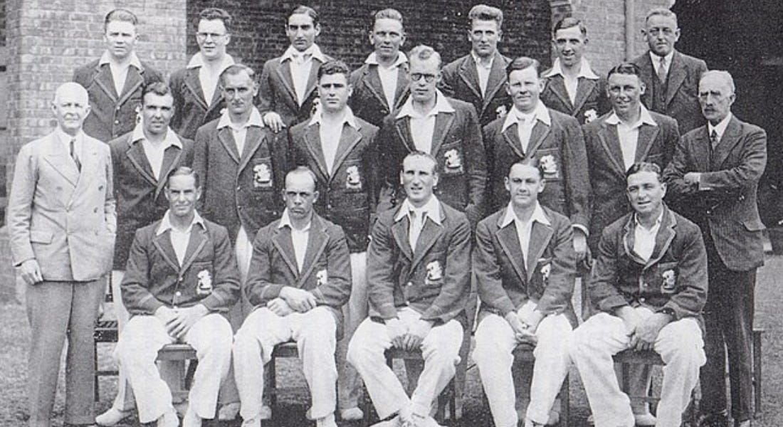A Photograph of the England cricket team which toured Australia in 1932–33, taken just before the third Test A Photograph of the England cricket team which toured Australia in 1932–33, taken just before the third Test