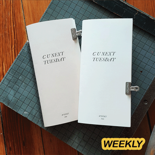 the C U NEXT TUESDAY weekly planner is back the C U NEXT TUESDAY weekly planner is back